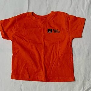 Toddler T-shirt, new Ditch Witch logo, rabbit skins brand.